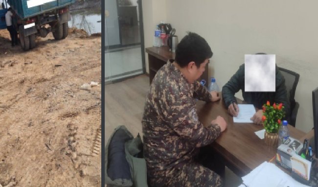 Житель Ферганы сбрасывал строительный мусор рядом с Ташморем