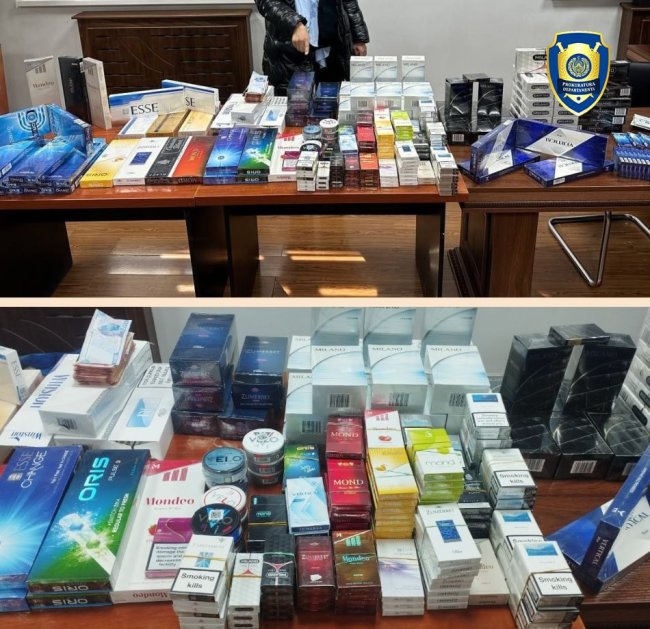 Рядом с рынком Эски Жува в Ташкенте мужчина торговал контрабандными сигаретами