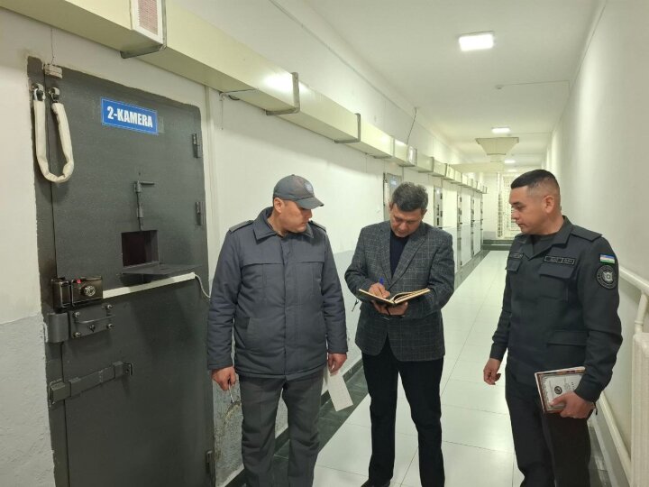 В Сырдарье улучшены условия содержания задержанных в ИВС