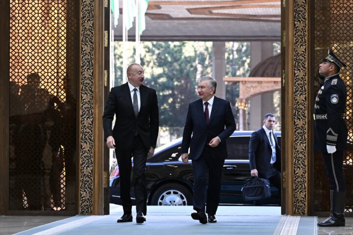 В Ташкенте прошла встреча президентов Узбекистана и Азербайджана