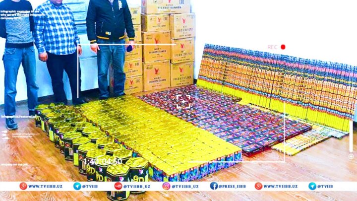 В Ташкентской области изъяли 241 тыс. пиротехнических устройств