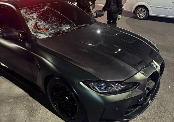 Школьник устроил беспредел за рулём BMW на дорогах Ташкента и сбил сотрудника ДПС